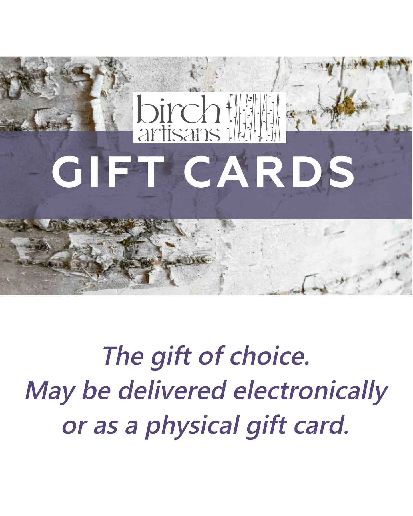 Birch Artisans Gift Cards